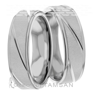 5.00mm Wide, Wedding Ring Set