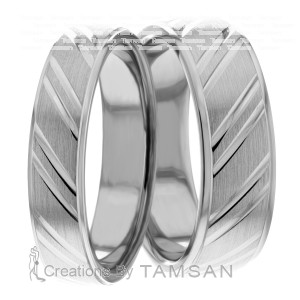 5.00mm Wide, Wedding Band Set