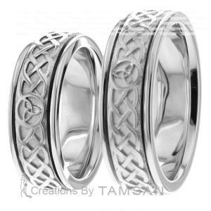 7.00mm Wide, Wedding Ring Set