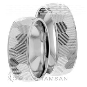 7.00mm Wide, Wedding Band Set