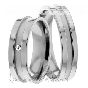 Diamond Matching Wedding Ring Set 6.00mm Wide