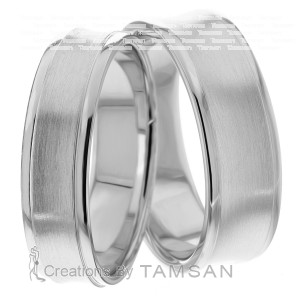 6.00mm Wide, His and Hers Wedding Bands