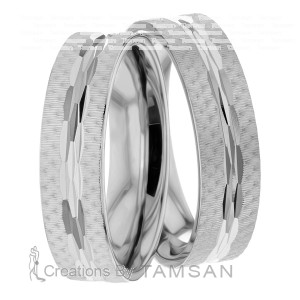 6mm Wide, Matching Wedding Ring Set