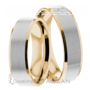 6mm Wide, Matching Wedding Ring Set