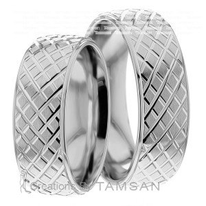 7mm Wide, Matching Wedding Ring Set