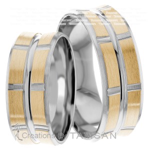 8mm Wide, Matching Wedding Ring Set
