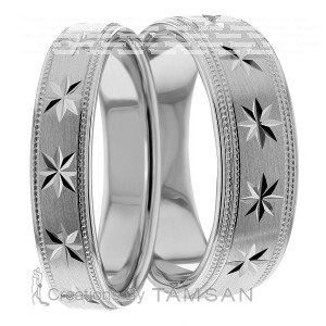 5mm Wide, Matching Wedding Ring Set