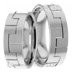 7mm Wide, Matching Wedding Ring Set