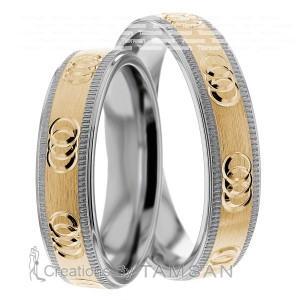 5mm Wide, Matching Wedding Ring Set