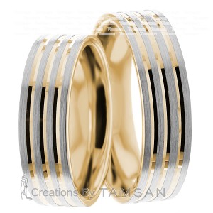 6mm Wide, Matching Wedding Ring Set