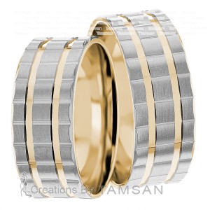 8mm Wide, Matching Wedding Ring Set