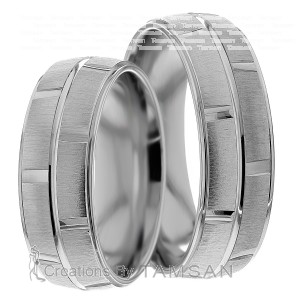 7mm Wide, Matching Wedding Ring Set