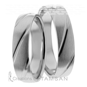 5mm Wide, Matching Wedding Ring Set