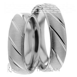 6mm Wide, Matching Wedding Ring Set