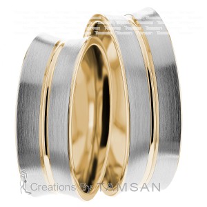 8mm Wide, Matching Wedding Ring Set