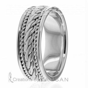 Handmade Wedding Band HM7041