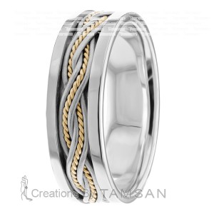 7mm Wide Handmade Wedding Bands