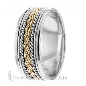 9mm Wide Handmade Wedding Bands