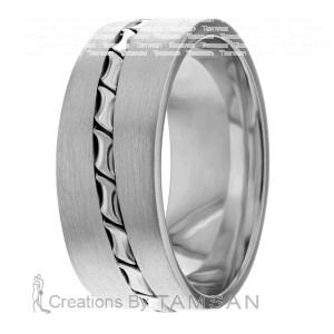 9mm Handmade Wedding Band HM7166