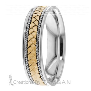 6mm Wide Handmade Wedding Bands