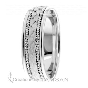Braid & Rope Wedding Band HM7180