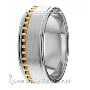 7mm Wide Handmade Wedding Bands