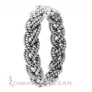 Braided Wedding Band HM7186