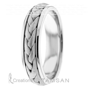 Low Dome Handmade Wedding Band HM7206