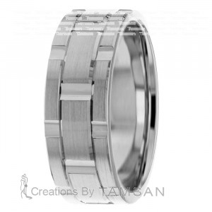 Watch Band Inspired Wedding Band HM7210