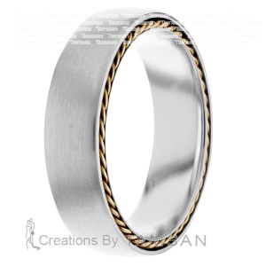 6mm Twisted Rope Wedding Ring