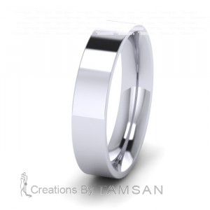 Flat Wedding Bands