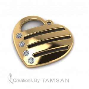 Diamond Heart Pendant 0.29Ctw