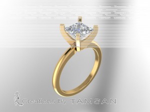Solitaire Engagement Ring 1.3Ctw