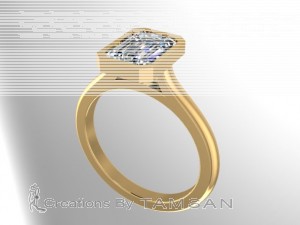 Solitaire Engagement Ring 1.5Ctw