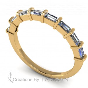 Diamond Baguette Anniversary Ring 0.40Ctw