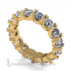 Diamond Round Cut Eternity Ring 2.55Ctw