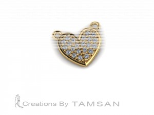 Diamond Heart Pendant 0.029Ctw