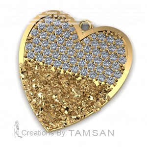 Diamond Heart Pendant 1.17Ctw