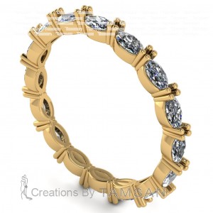 Diamond Marquise Eternity Ring 1.50Ctw