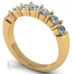 Diamond Round Cut Anniversary Ring 1.65Ctw