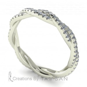 Diamond Round Cut Eternity Ring 0.45Ctw