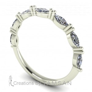 Diamond Marquise Anniversary Ring 0.40Ctw