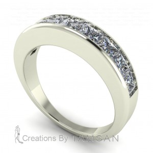 Diamond Princess Anniversary Ring 1Ctw