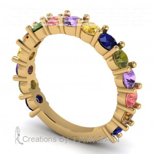 Diamond Round Cut 3 Quarter Anniversary Ring 1.80Ctw