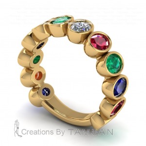 Diamond Oval Anniversary Ring 2.10Ctw