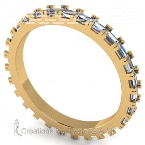 Diamond Baguette Eternity Ring 1.35Ctw