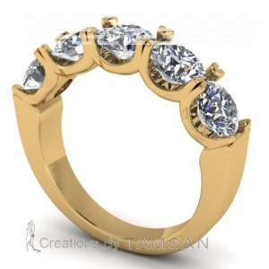 Diamond Round Cut Anniversary Ring 2.75Ctw