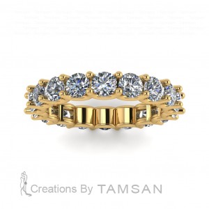 U Prong Eternity Ring