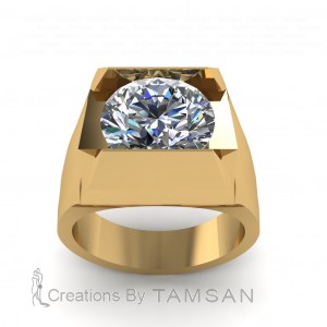 Diamond Pinky Ring