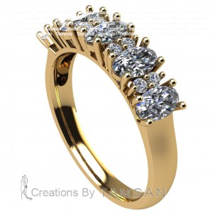 Oval Double Round Ring